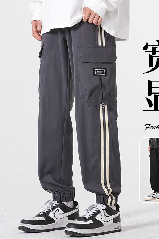 男士工装裤子潮青少年运动休闲裤宽松大码束脚裤A155-DDK19-TP47,男装休闲裤,电商A155