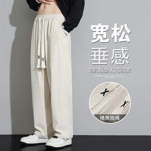 2023年秋季新款休闲长裤男情侣款裤子灯芯绒长裤A110-JHK03-TP34图片