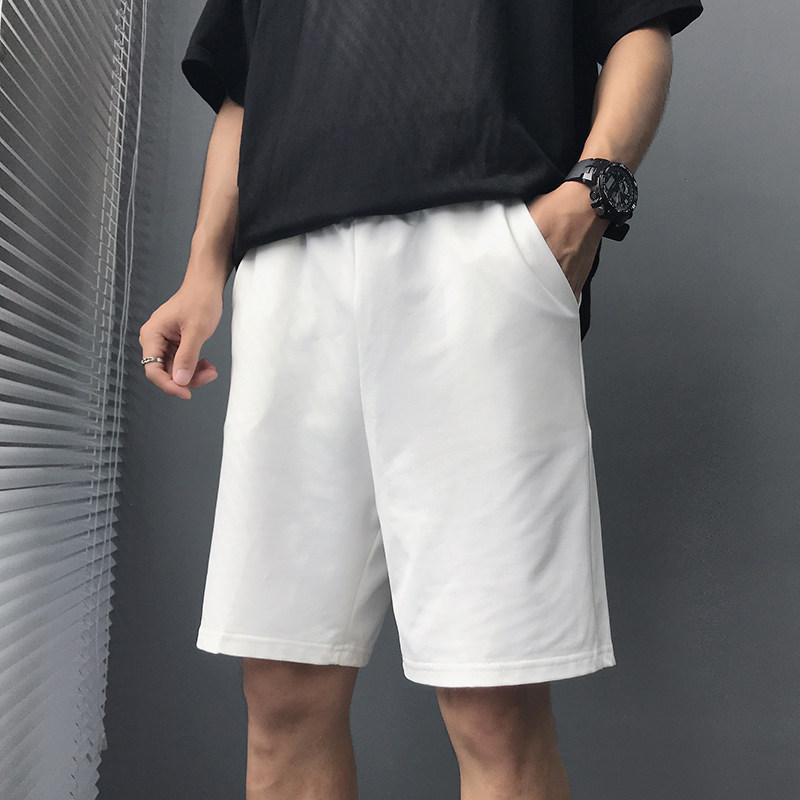 抖音得物光板短裤男冰丝裤速干透气直筒潮流五分裤A155-K301-TP18,男装休闲裤,电商A155