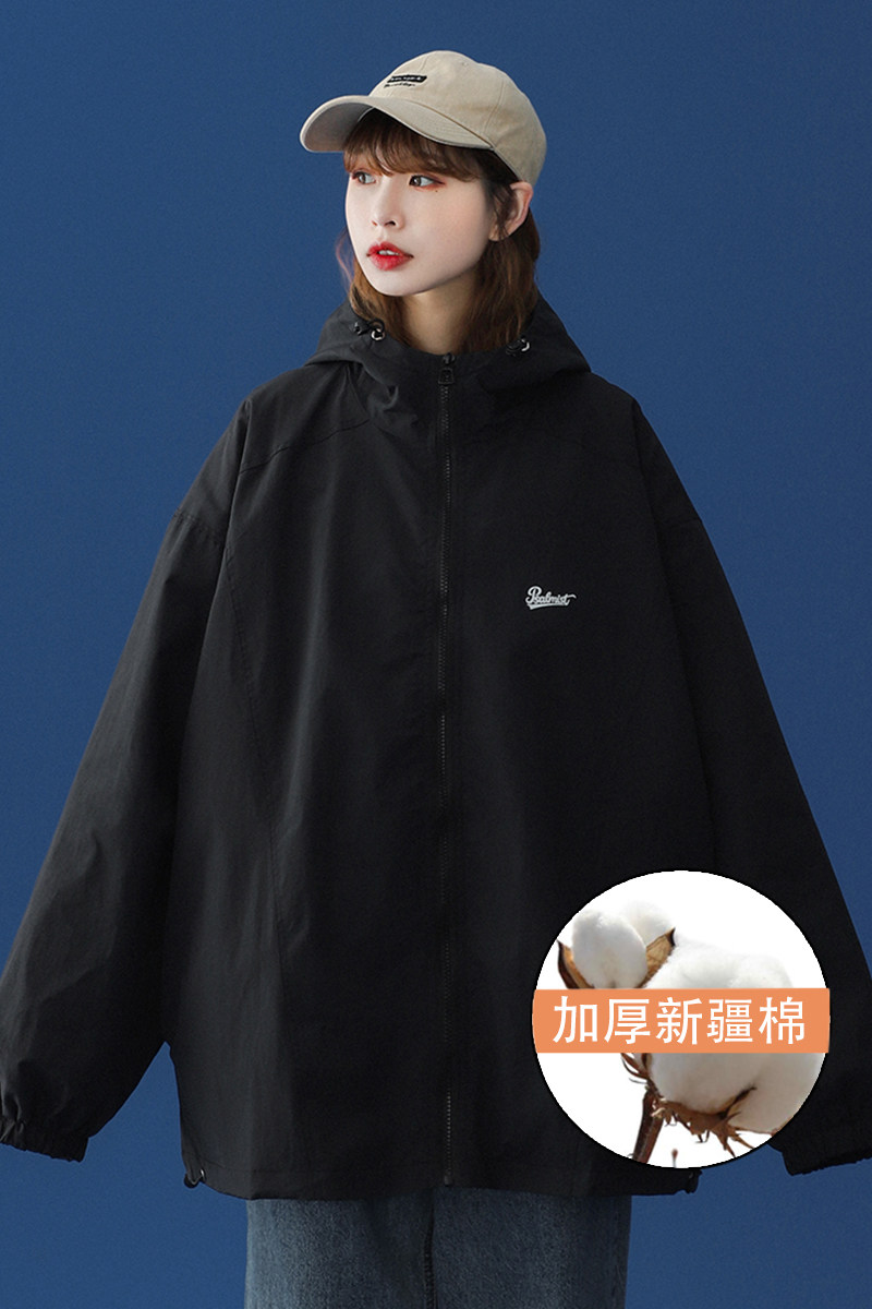 2023秋冬青少年棉服宽松大码潮流休闲外套情侣上衣A110-M401-P120,女装棉衣/棉服,电商A155