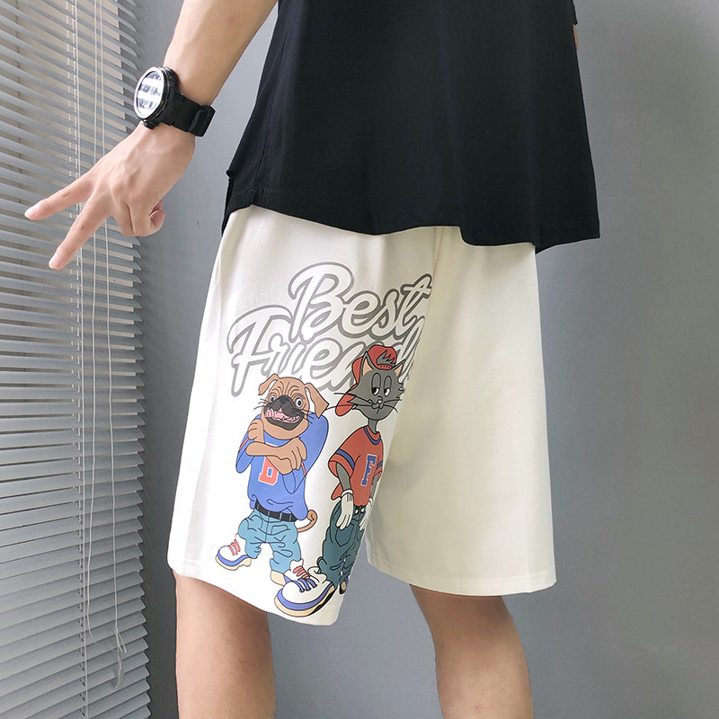 2024夏季短裤男士五分裤宽松大码直筒裤冰丝裤透气A155-K306-P25,男装休闲裤,电商A155