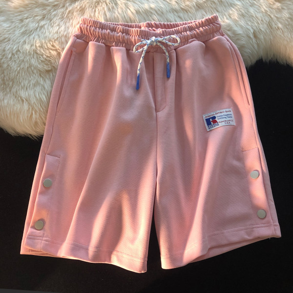 Official picture summer breasted Design Pink Sports Shorts for men and women