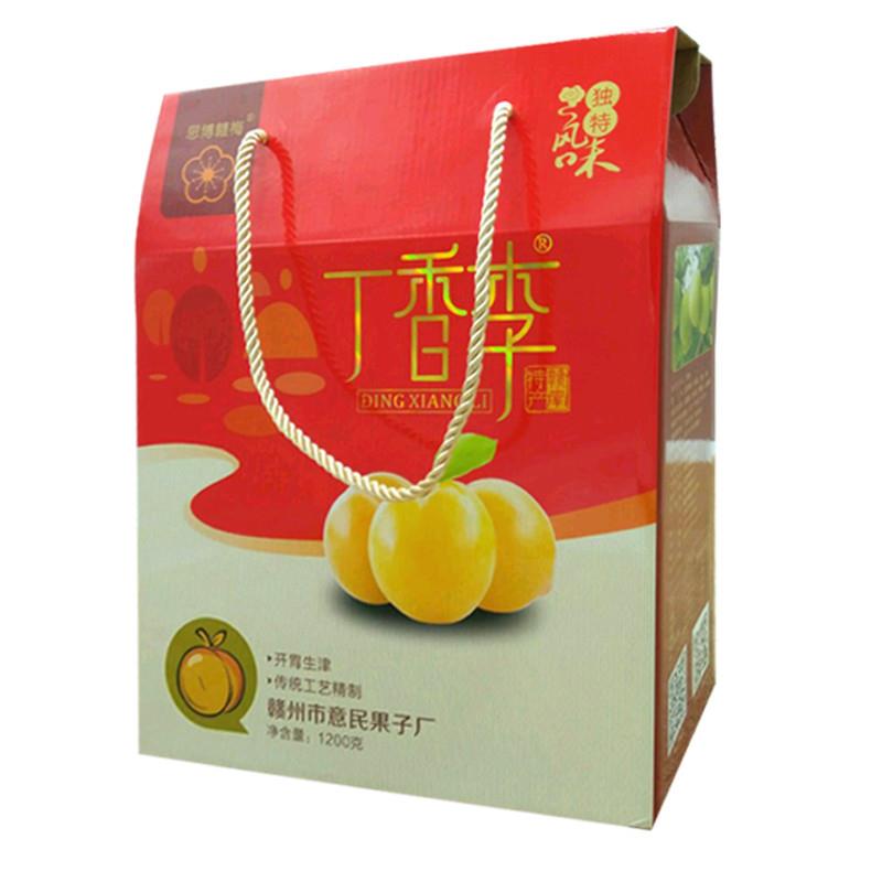 江西赣南特产 赣县蜜饯丁香李1200g礼盒装加应子梅果脯