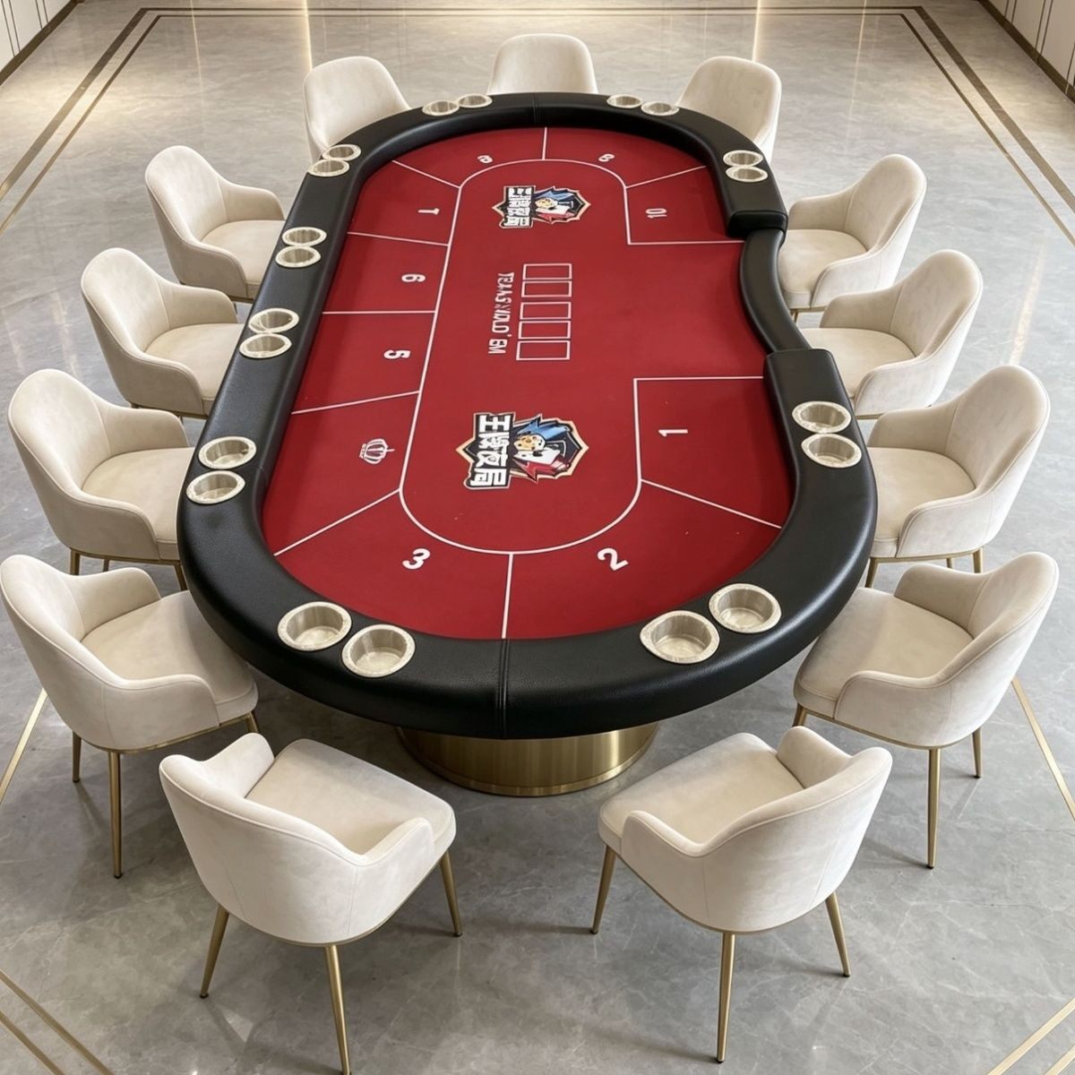 厂家直销包邮德州扑克筹码免费棋牌室尺寸专用店铺俱乐部定制桌子