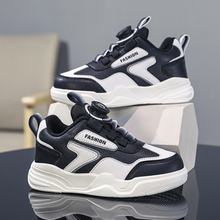 CEO ABC童鞋男童运动鞋2026春季新款皮面防水儿童休闲鞋潮牌板鞋