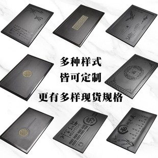 茶桌中间茶盘定制乌金石39漏水面板盖板定做大理石茶几镶嵌入式37