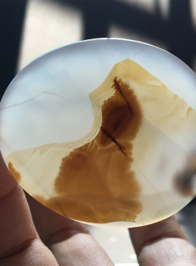 马料海洋玉髓大吊坠方牌风景奇石草花玛瑙摆件一景一物精品像形W