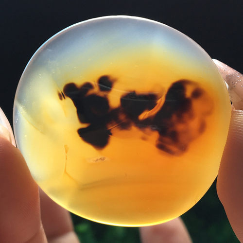 马料海洋玉髓吊坠方牌风景水草花玛瑙一景一物精品像形包邮M