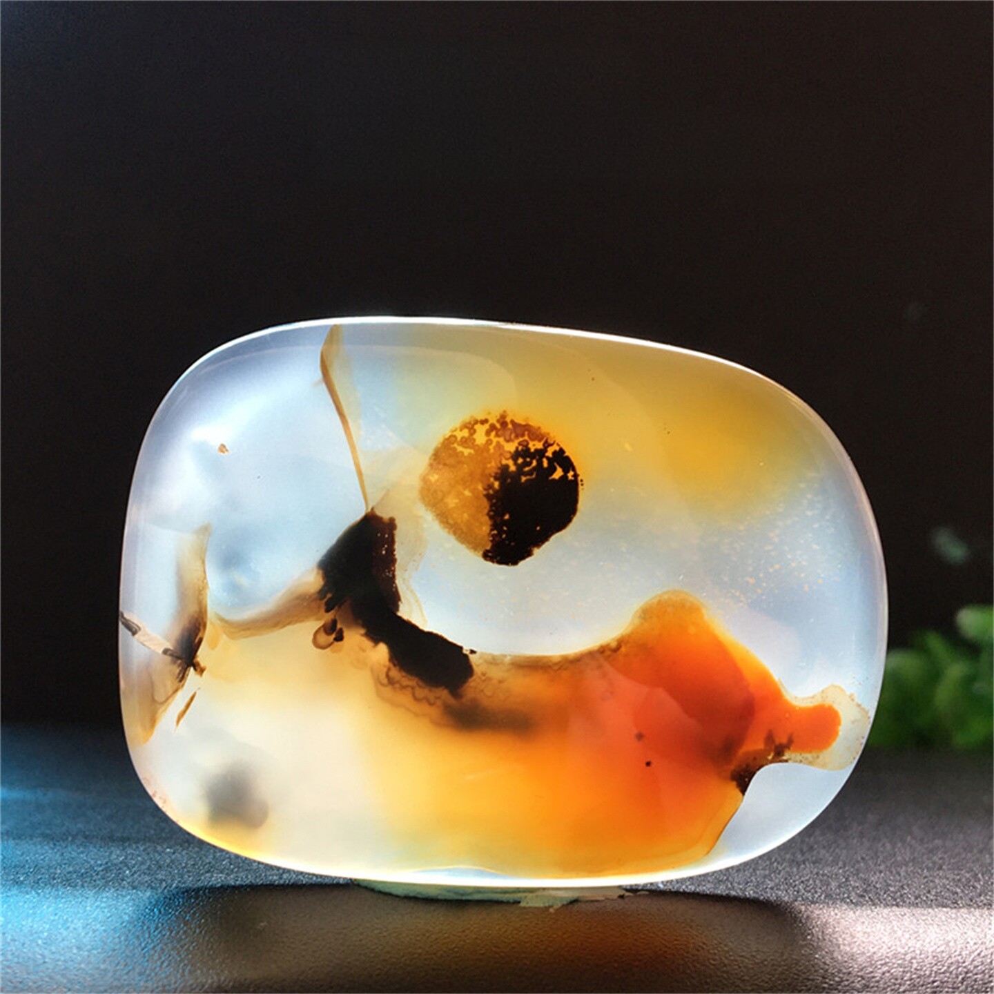 马料海洋玉髓吊坠方牌风景奇石草花玛瑙摆件一景一物精品像形包B