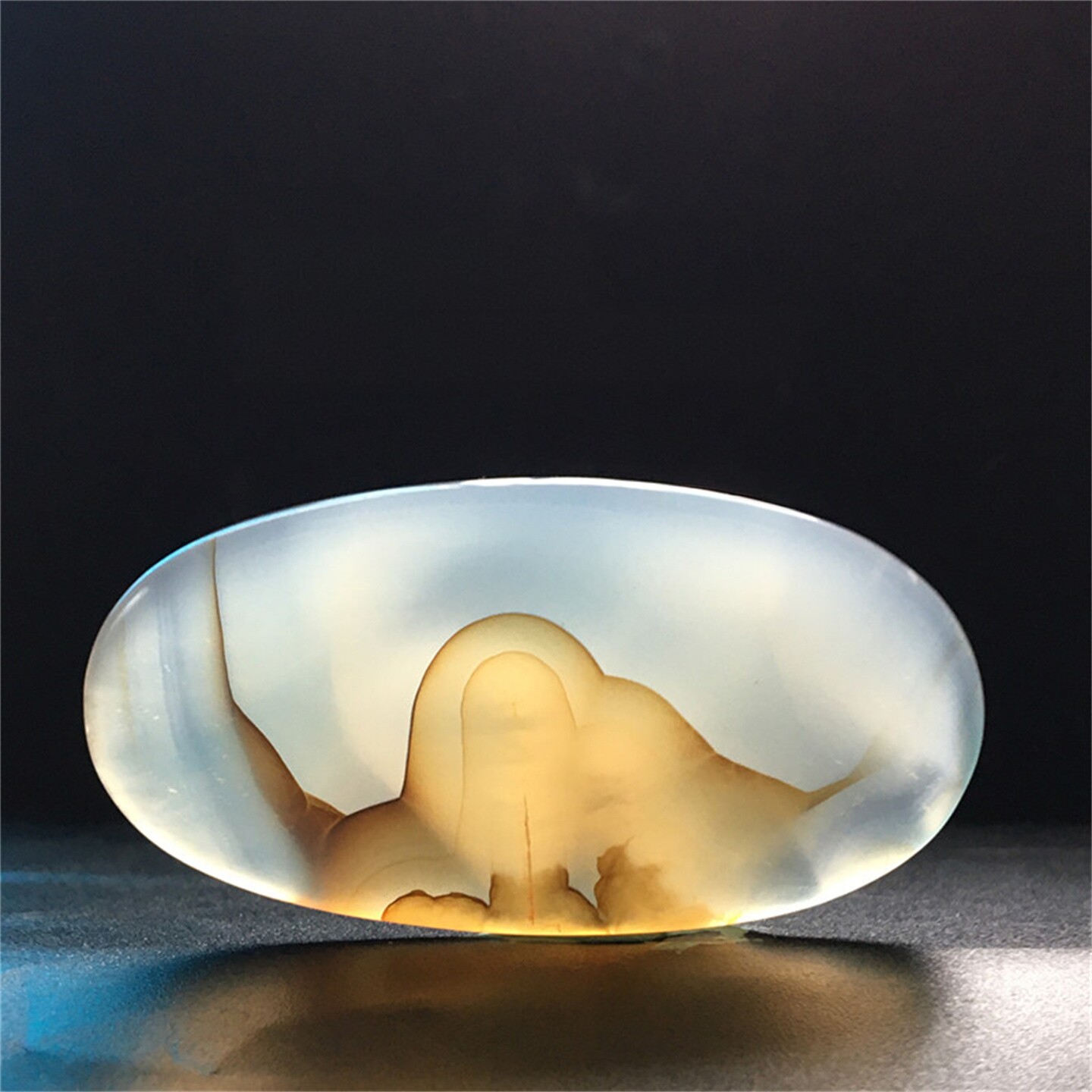 马料海洋玉髓吊坠方牌风景奇石草花玛瑙摆件一景一物精品像形包d