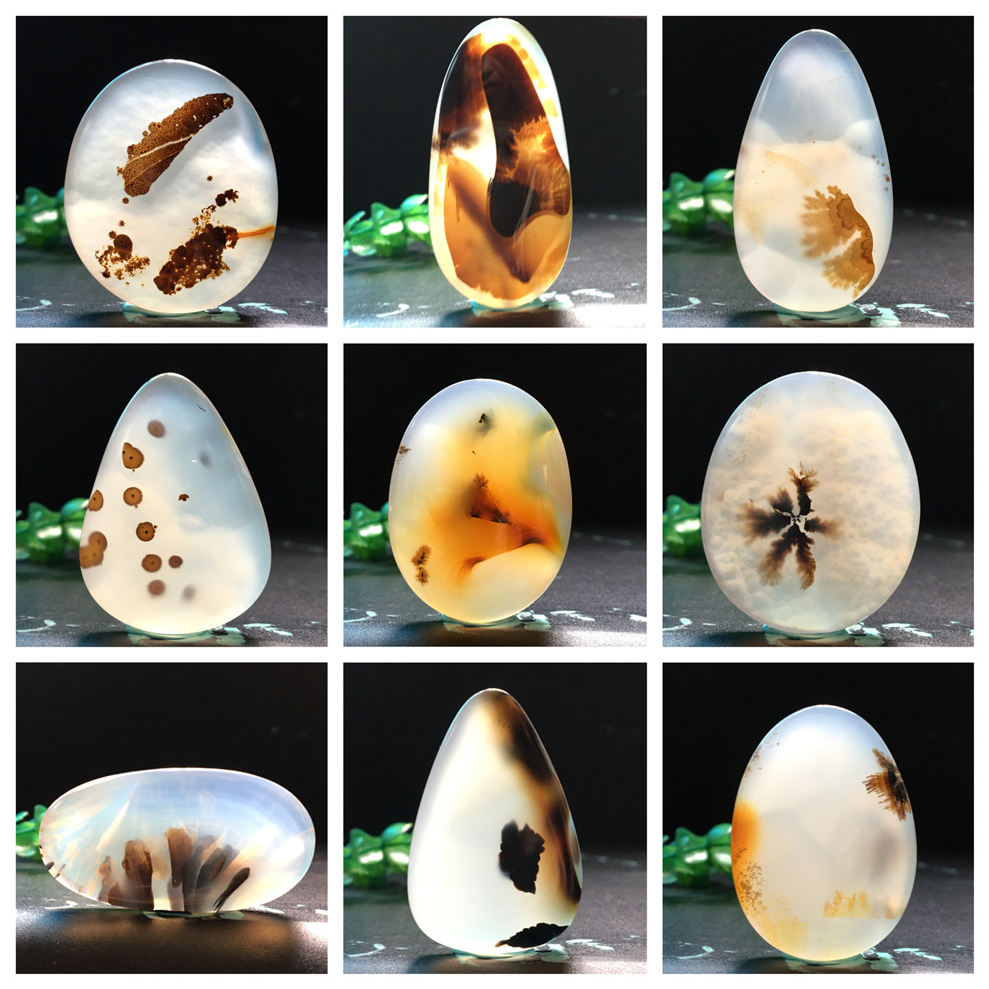 马料海洋玉髓吊坠方牌风景奇石草花玛瑙摆件一景一物精品像形包r