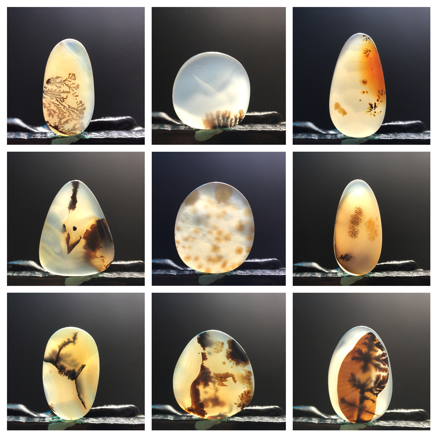 马料海洋玉髓吊坠方牌风景奇石草花玛瑙摆件一景一物精品像形包e