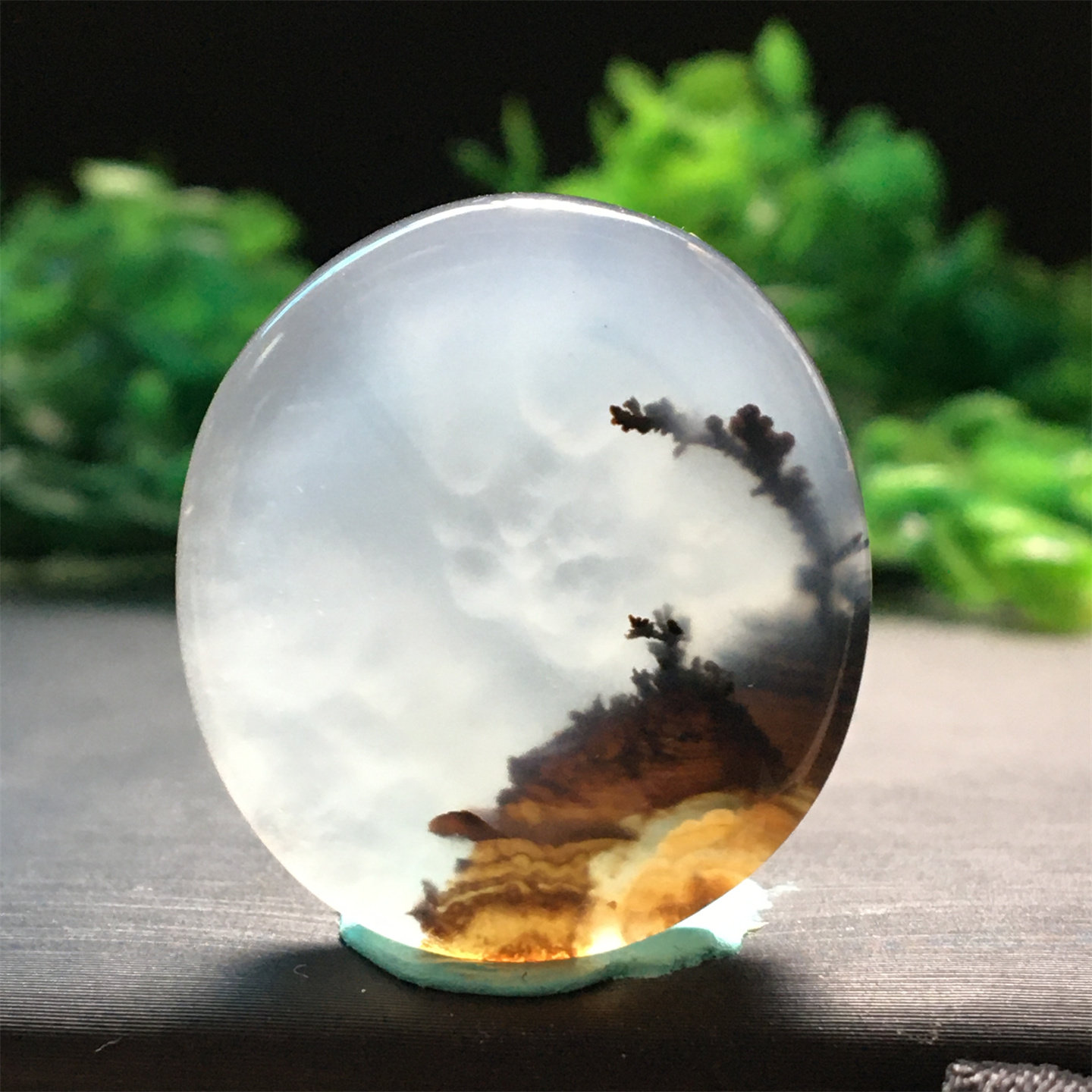 马料海洋玉髓吊坠方牌风景奇石草花玛瑙摆件一景一物精品像形包z