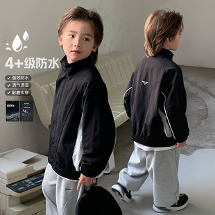 源源家童装 中大童宽松上衣男孩潮 男童外套2024新款 儿童夹克春秋款