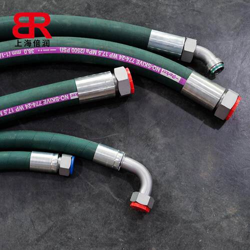 派P克ARK压ER74耐磷酸酯液压油耐航空蓝油SKYDR7OL航空电站液胶管