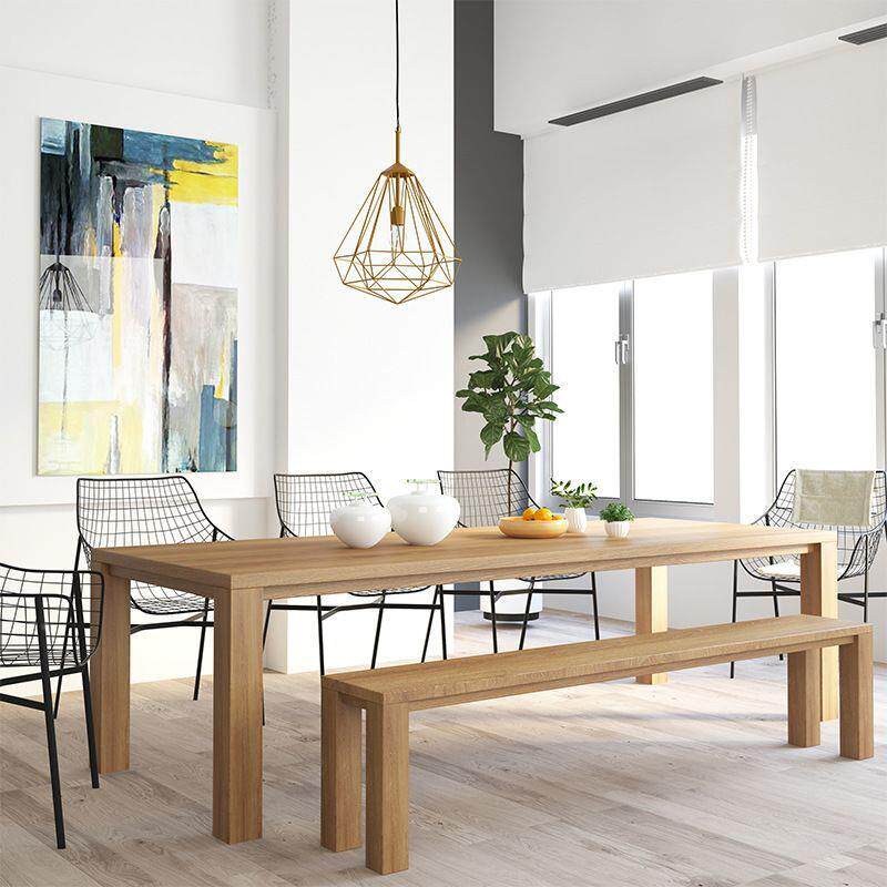 简风实会议桌 无品牌/作室原工木电脑办公桌约 家用餐桌工作台一