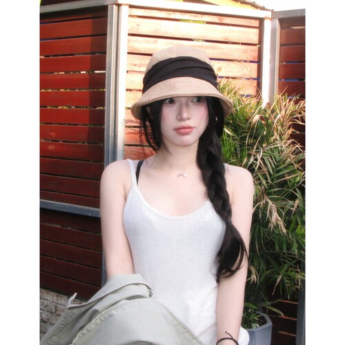 陈哈哈夏日小檐~自制高品质春夏轻薄透气显脸小日常渔夫帽草帽女