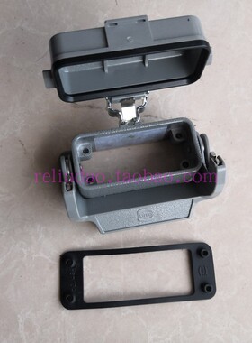 HARTING连接器09200100321带塑盖底座Han-10A-agg-LB-K浩亭德国