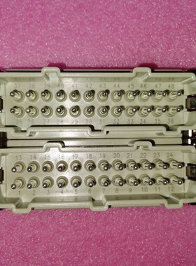 WAIN连接器HE-048-M公芯HE-024-M（25-48）双排24针P唯恩16A/500V