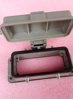 WAIN连接器底座H16B-BK-4B-CV/MCV四耳座带盖1110163701001塑盖扣