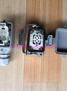 JMS连接器HE-004-M公芯HE-004-F母芯重载16A/500V四芯HDC插头新品