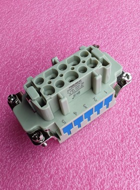 WAIN连接器HE-010-FSB母芯1220100220101弹16A500V蓝色HE-010-MSB