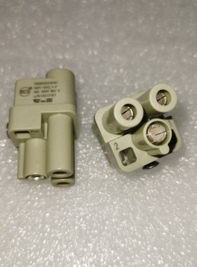 WAIN连接器HQV-002-F唯恩母芯HQV-002.1-F两针孔40A芯09120022753