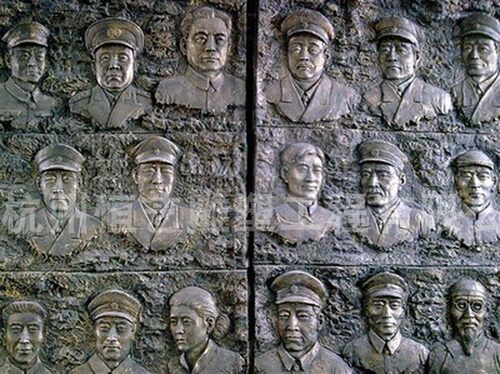 玻璃钢仿铜军人浮雕背景墙铸铜红军雕像铜雕文化广场浮雕维修维护 - 封面