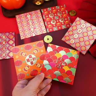 促销120个装港版方形利是封创意富贵吉祥中式个性烫金过新年红包