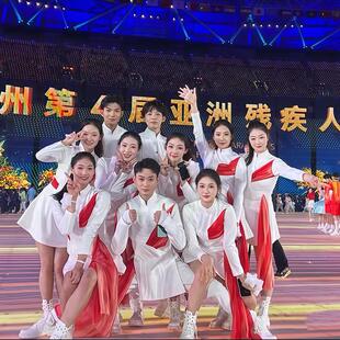 【工厂店】白色男女款服装杭州亚运会歌伴舞礼服晚会服饰演出服