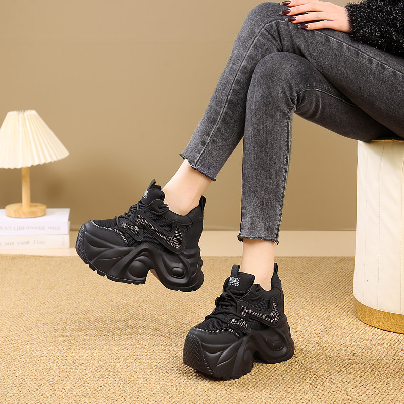 老爹鞋女2025年新款冬季加绒保暖百搭超高跟12cm小个子内增高女鞋,女鞋,老爹鞋,淘宝优惠券,粉丝福利购,淘宝优惠卷