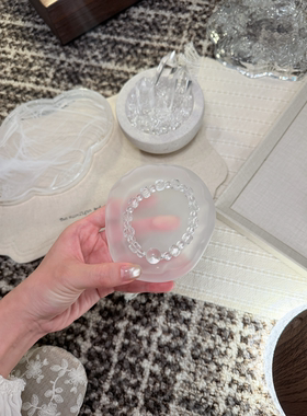 灵序Crystal 天然白水晶手串女冰透净体简约高级感百搭轻奢 水晶