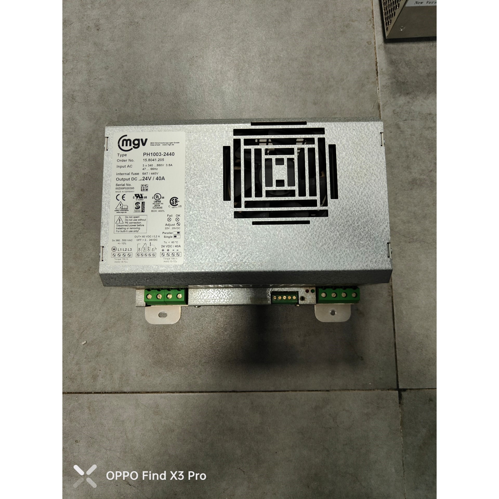 MGV电源 德国MGV PH1003-2440电源 输入38咨询维修咨询维修咨询维