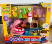 韩国小豆娃娃河马牙医医生小豆子牙医口腔儿童玩具女孩过家家礼物