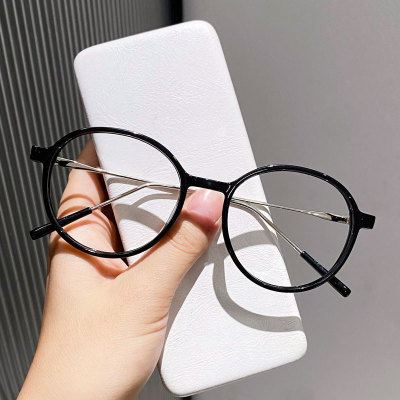 男女款圆形无镜片眼镜框