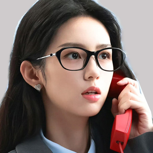 素颜防蓝光眼镜高级感