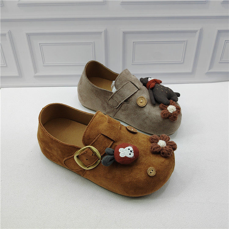 26春季内增高可爱风花朵勃肯鞋女圆头搭扣平底单鞋舒适豆豆鞋女,女鞋,勃肯鞋/软木鞋,淘宝优惠券,粉丝福利购,淘宝优惠卷