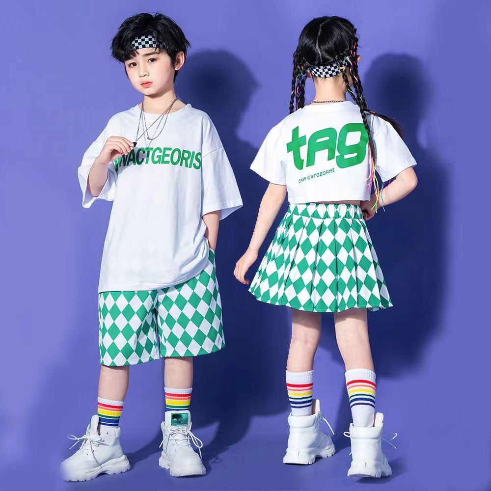 儿童啦啦队演出服小学生春季运动会班服大合唱团舞蹈拉拉操表演服