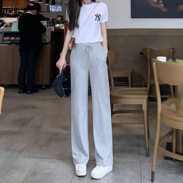 Suit female Summer Student Korean new loose and thin couple Casual Short Sleeve T-shirt and trousers two piece set