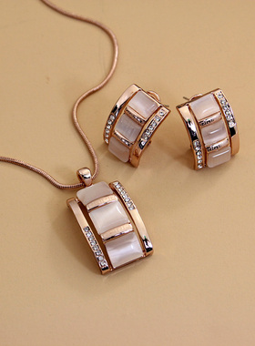 威妮华正品夸张网红女猫眼石项链