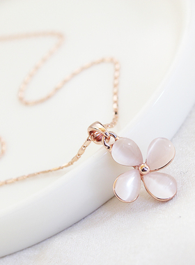 威妮华猫眼石女耳钉项链