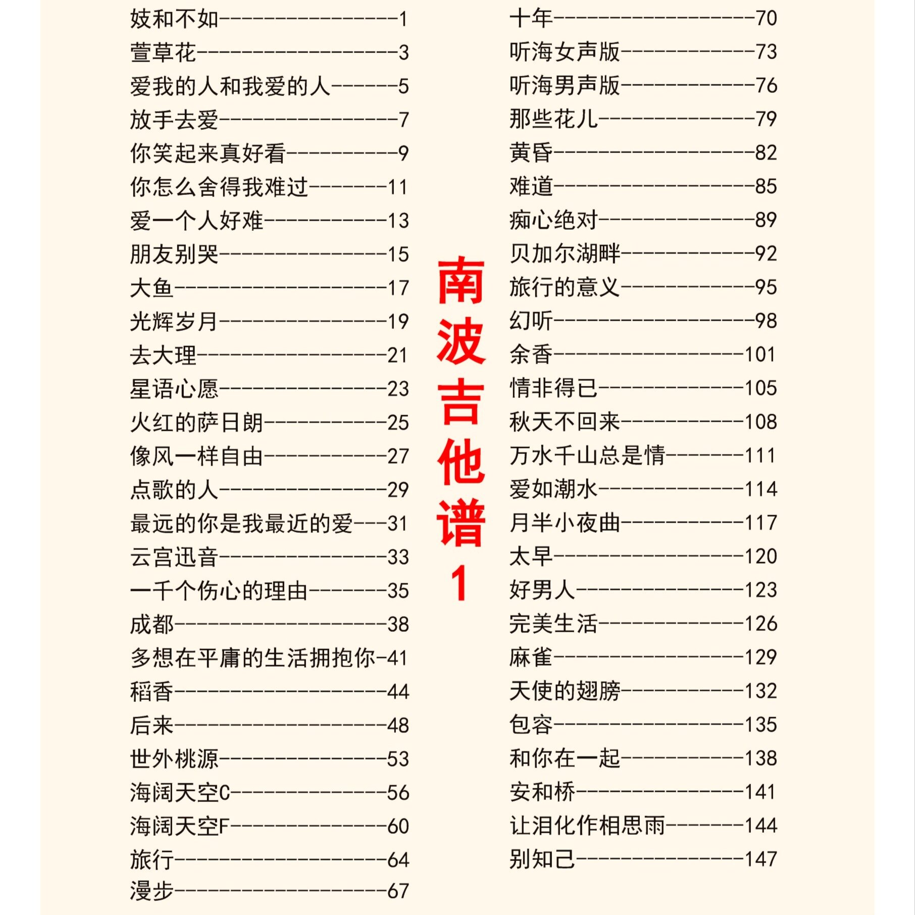 正版（南波本人店铺）南波吉他谱+教学讲解