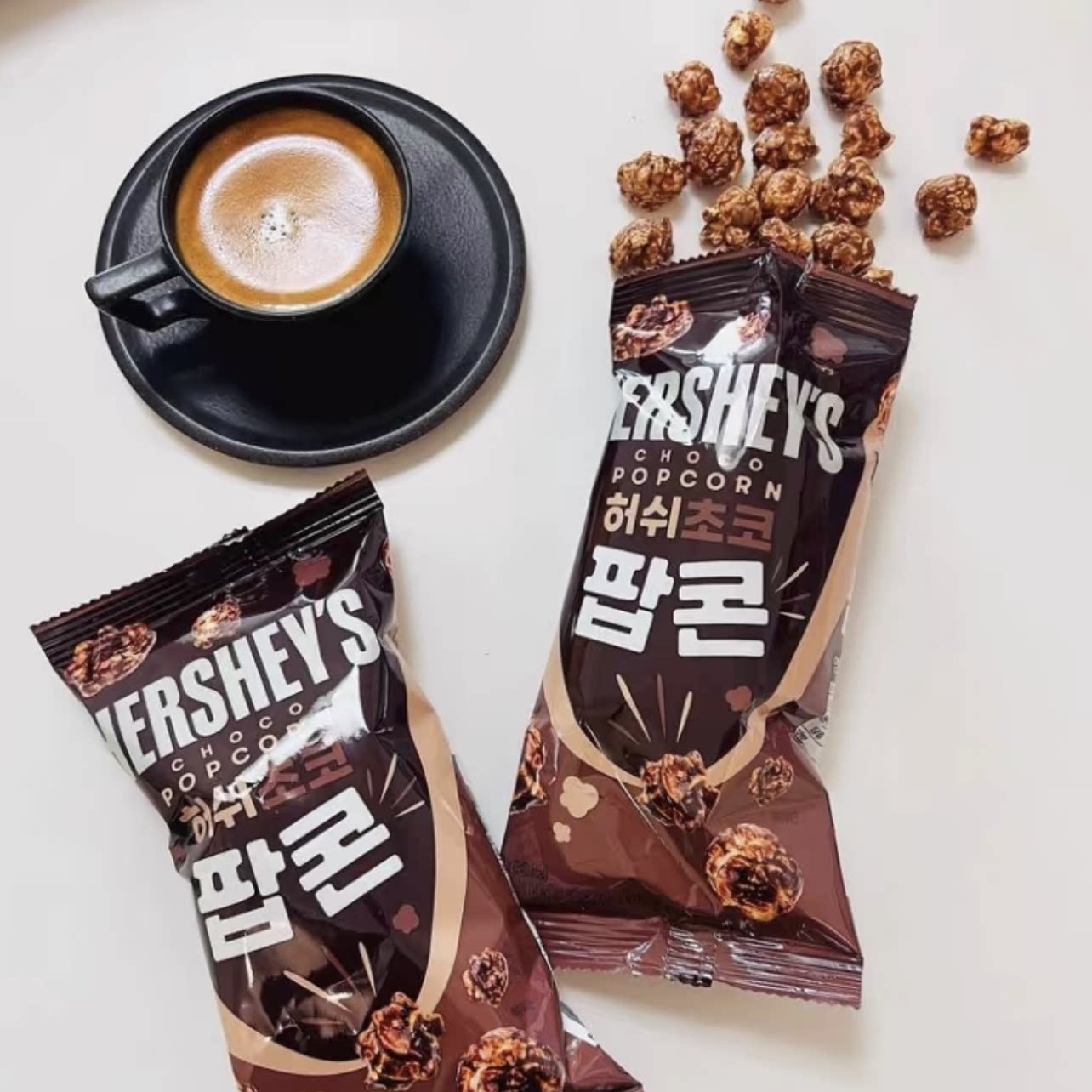 韩国好时巧克力爆米花HERSHEY'S玉米卷膨化球进口非儿童零食油炸