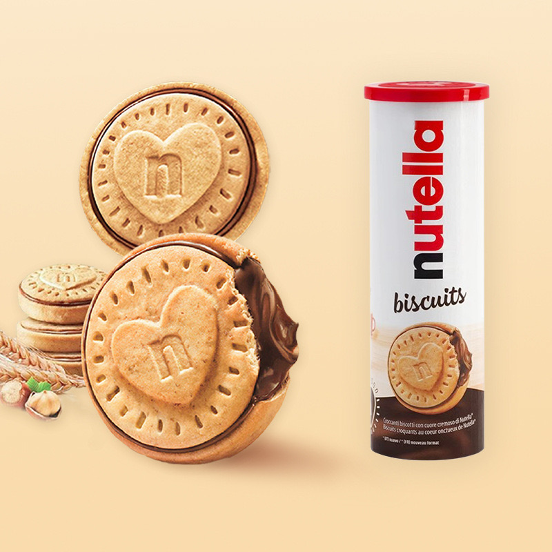 德国nutella能多益费列罗爱心榛子巧克力酱夹心饼干儿童进口零食