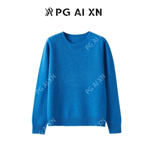 【甜甜粉丝专享】PG Ai XN品归秋冬彩色系100%绵羊毛一线圆领2985