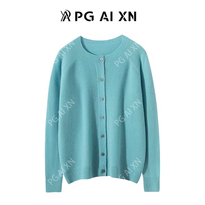 【甜甜粉丝专享】PG Ai XN/品归100%绵羊毛一线成衣圆领开衫 2856
