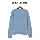 100%纯毛一线七针点子纱半高领 甜甜粉丝专享 PGXN2342