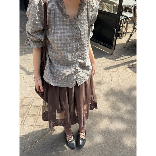 lower April（FA）-衫女新款气质简约百搭上小衫(含30棉料)180397