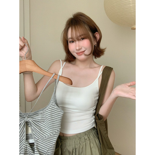 lower April（FA）-蝶结露背内搭外穿打底抹胸美背上衣背心180132