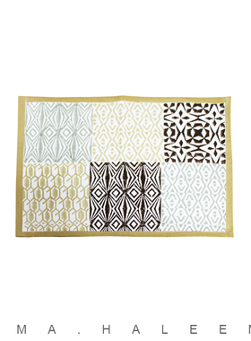 RIMA印度进口原创设计手工印染纯棉餐布餐垫餐桌装饰布艺包邮